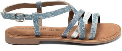 Lazamani - Zuri Dames Sandalen Denim - Maat 40