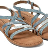 Lazamani - Zuri Dames Sandalen Denim - Maat 44