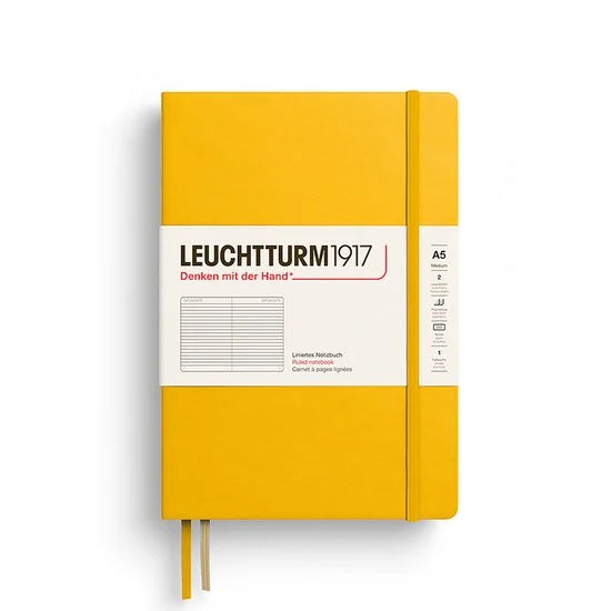 Leuchtturm notitieboek sunflower lined medium hardcover a5 145x210mm