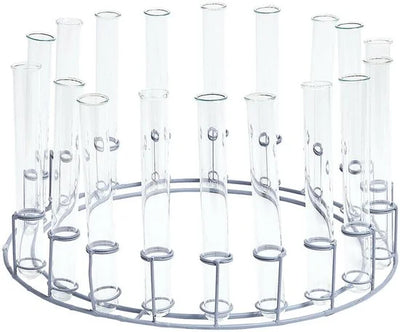 LOBERON Krans met vaasjes Romévine antiekzilverkleurig/helder