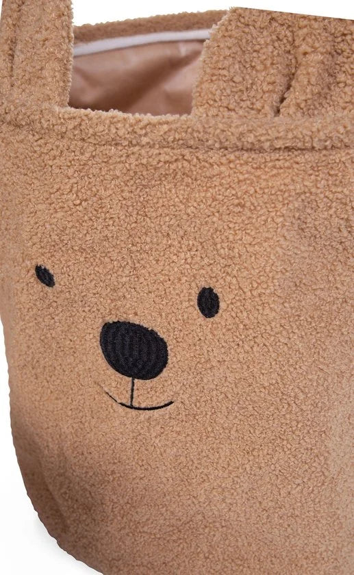 Childhome - Opbergmand - 40x40x40 Cm - Teddy - Bruin - Speelgoedmand - Wasmand