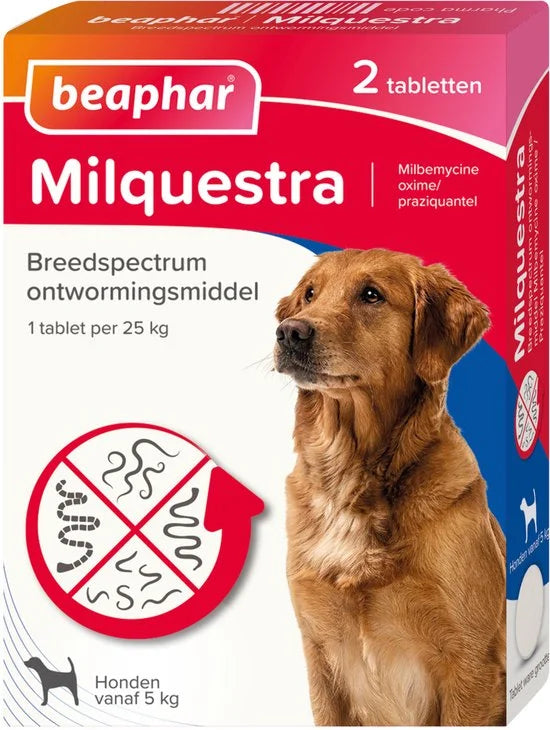 Beaphar Milquestra Hond - 4 Tabletten
