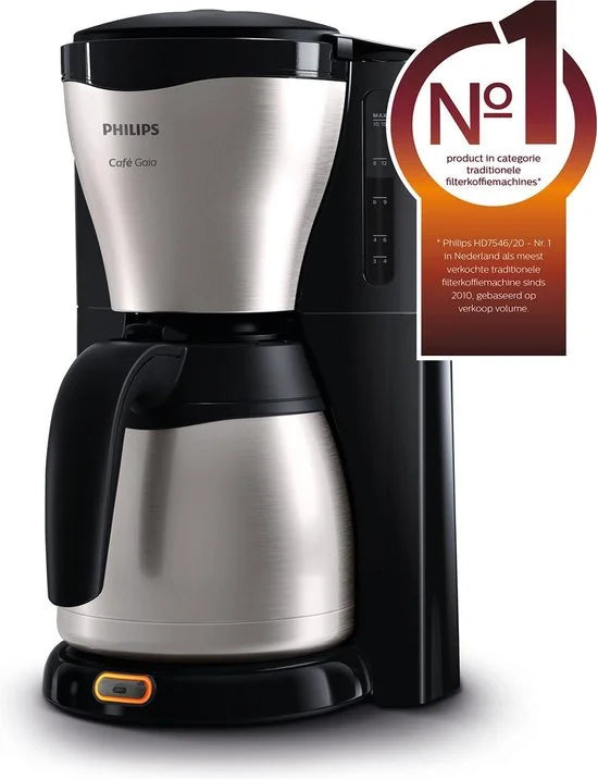 Philips Cafe Gaia HD7546/20 - Koffiezetapparaat - Zwart