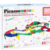 Tactic Picasso Tiles - Constructiespeelgoed - Magnetic Tiles - Magnetische Tegels - Race Track - STEM Speelgoed - Magnetische Racebaan met 2 LED auto