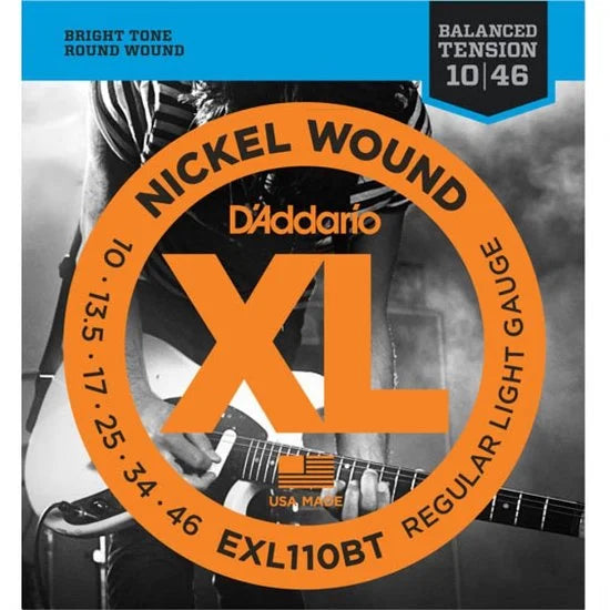 D'Addario EXL110BT Elektrische Gitaarsnaren (10-46) Balanced Tension