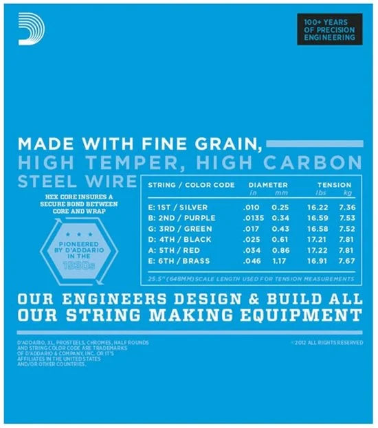 D'Addario EXL110BT Elektrische Gitaarsnaren (10-46) Balanced Tension