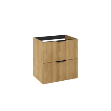 wastafelonderkast Raff eik ribbelfront 60 x 45,2 x 63,5 cm