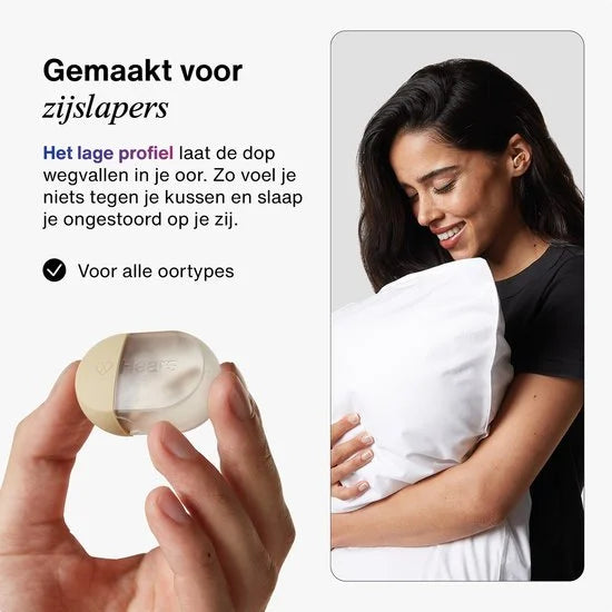 Hears - Oordoppen Slaap - Slaap Oordopjes - Sleep Plugs - Anti Snurk Oordoppen - Ultiem Comfort - Geschikt Voor Zij, Rug en Buik Slaapers - Milk & Ho