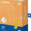 Satisfyer, vibrator, vingervibrator, klein en veelzijdig, 'High Fly' met batterij, siliconen, 7 cm