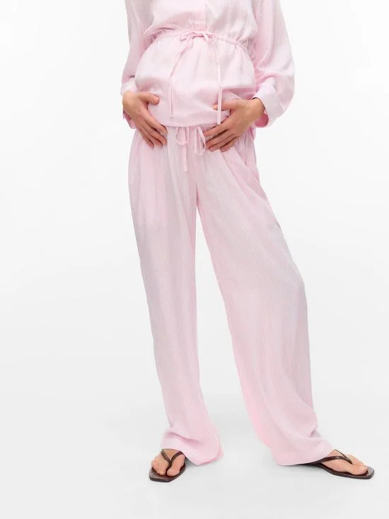 Mama Licious Broek met wijde pijpen Regular fit Mid rise Broeken