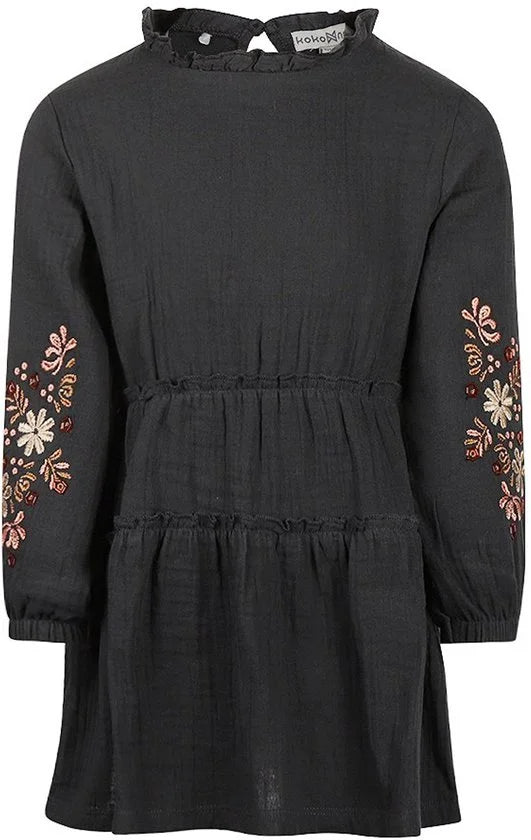 Koko Noko Meisjes Jurk - Faded black