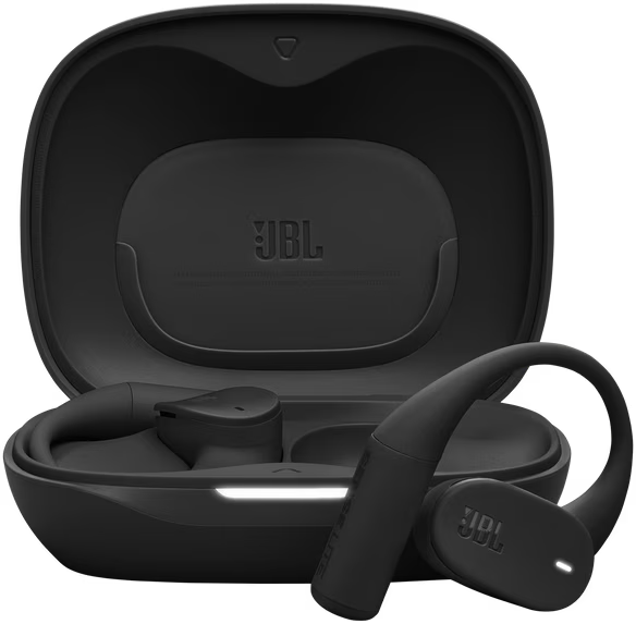 JBL Sense Lite - Open ear Oordopjes - Oortjes Draadloos - Bluetooth - Sport Oordopjes - Sporten - Hardlopen - 32 uur - Spatwaterdicht - IP54 - Zwart
