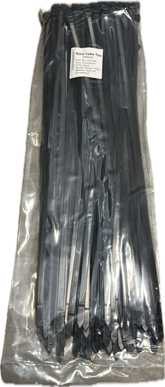 Tie Wraps 9x530mm – 100 Stuks UV-bestendig Nylon | Extra Sterke Kabelbinders voor Binnen & Buiten