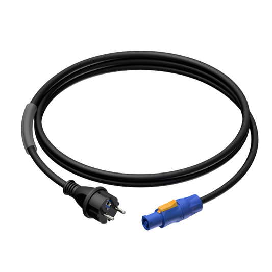 ProCab PRP442/3 Schuko Powercon kabel 3m – 3 x 2.5 mm²