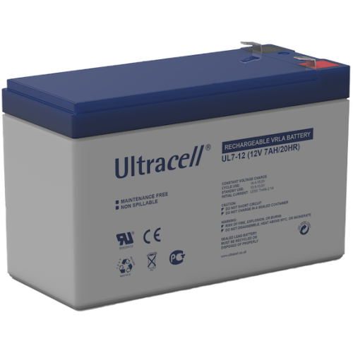 Batterie Ultracell UL712 – 12 V 7 Ah | Stockage d'énergie fiable