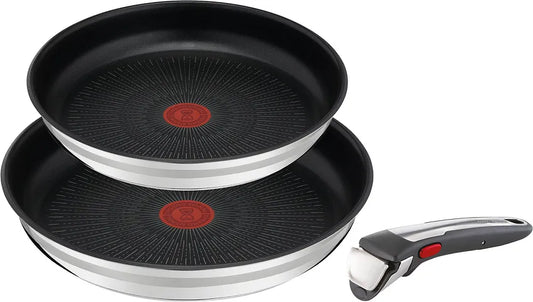 Tefal Pannenset Jamie Oliver Ingenio G6 (Set, 3-Delig) Zilver